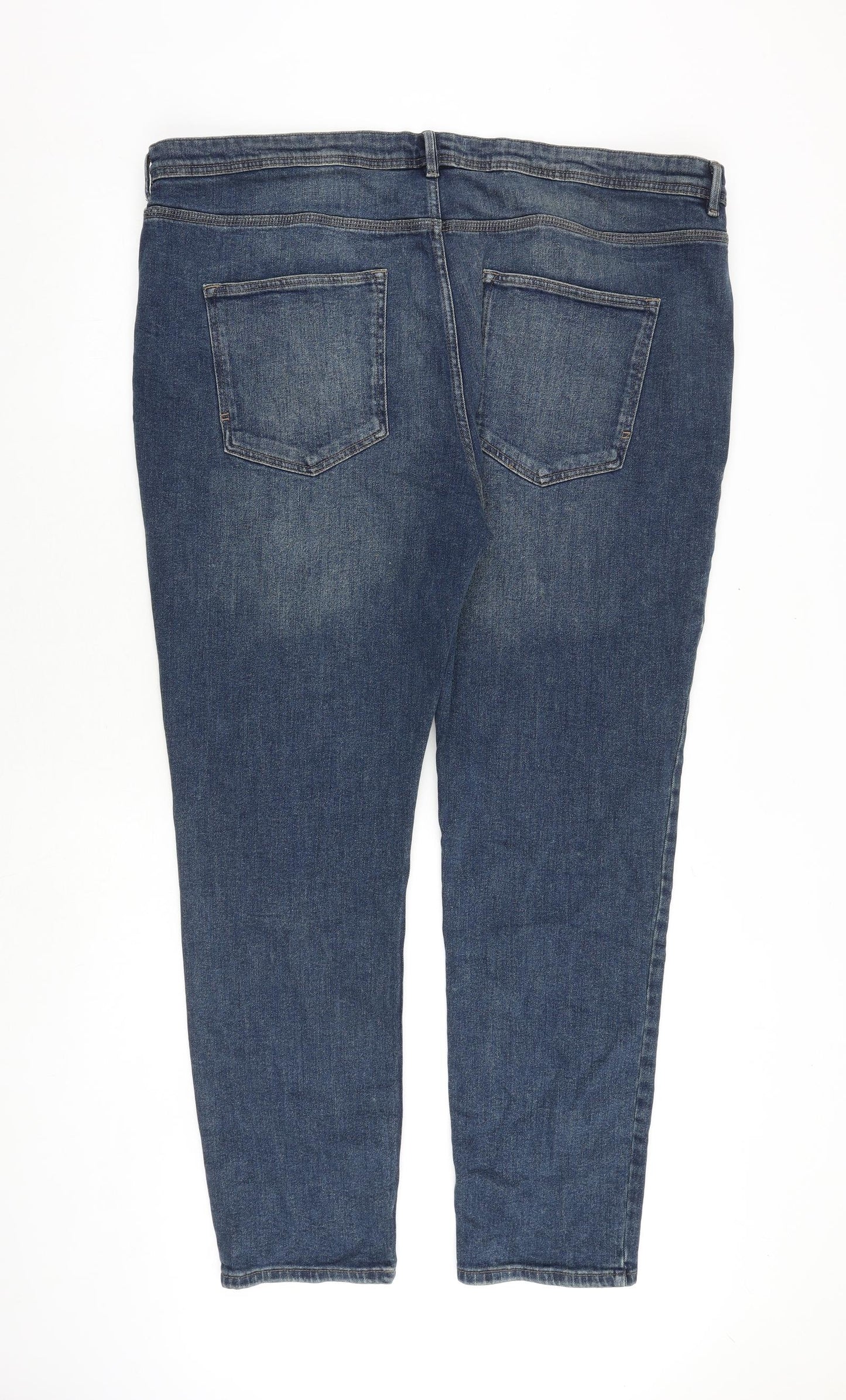 Very Mens Blue Cotton Skinny Jeans Size 44 in Slim Zip