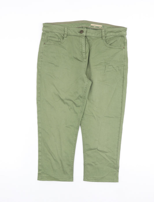 EDC Womens Green Cotton Skinny Jeans Size 12 Regular Zip