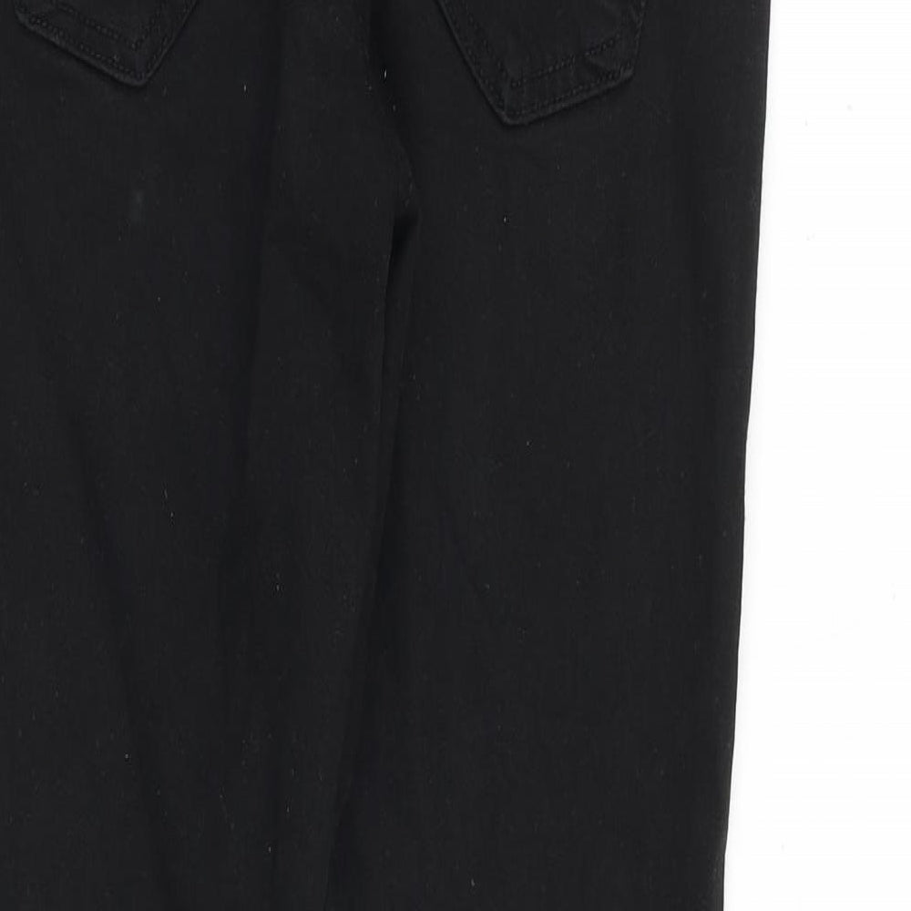 Zara Womens Black Cotton Skinny Jeans Size 30 in L30 in Regular Zip