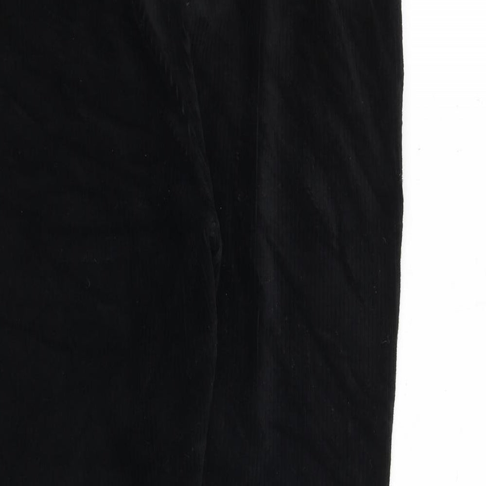 Marks and Spencer Womens Black Cotton Chino Leggings Size 14 L25 in Regular