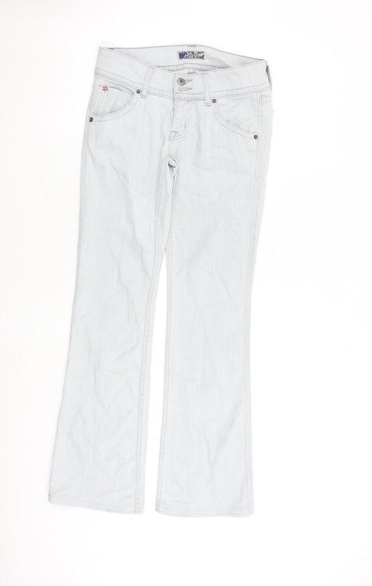 Hudson Womens Blue Cotton Bootcut Jeans Size 26 in Regular Zip