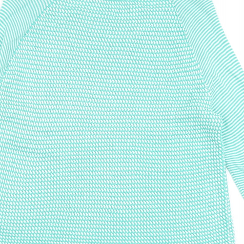 Per Una Womens Green Round Neck Acrylic Pullover Jumper Size 14