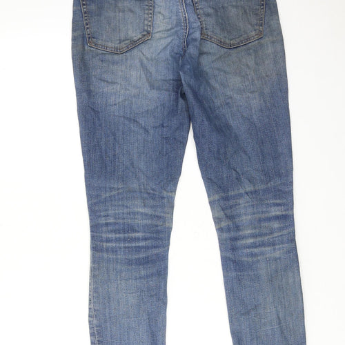 Gap Womens Blue Cotton Skinny Jeans Size 27 in Regular Zip