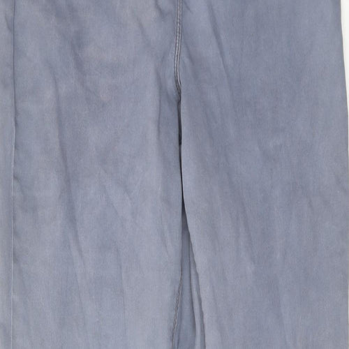 George Womens Grey Cotton Skinny Jeans Size 16 Regular Zip
