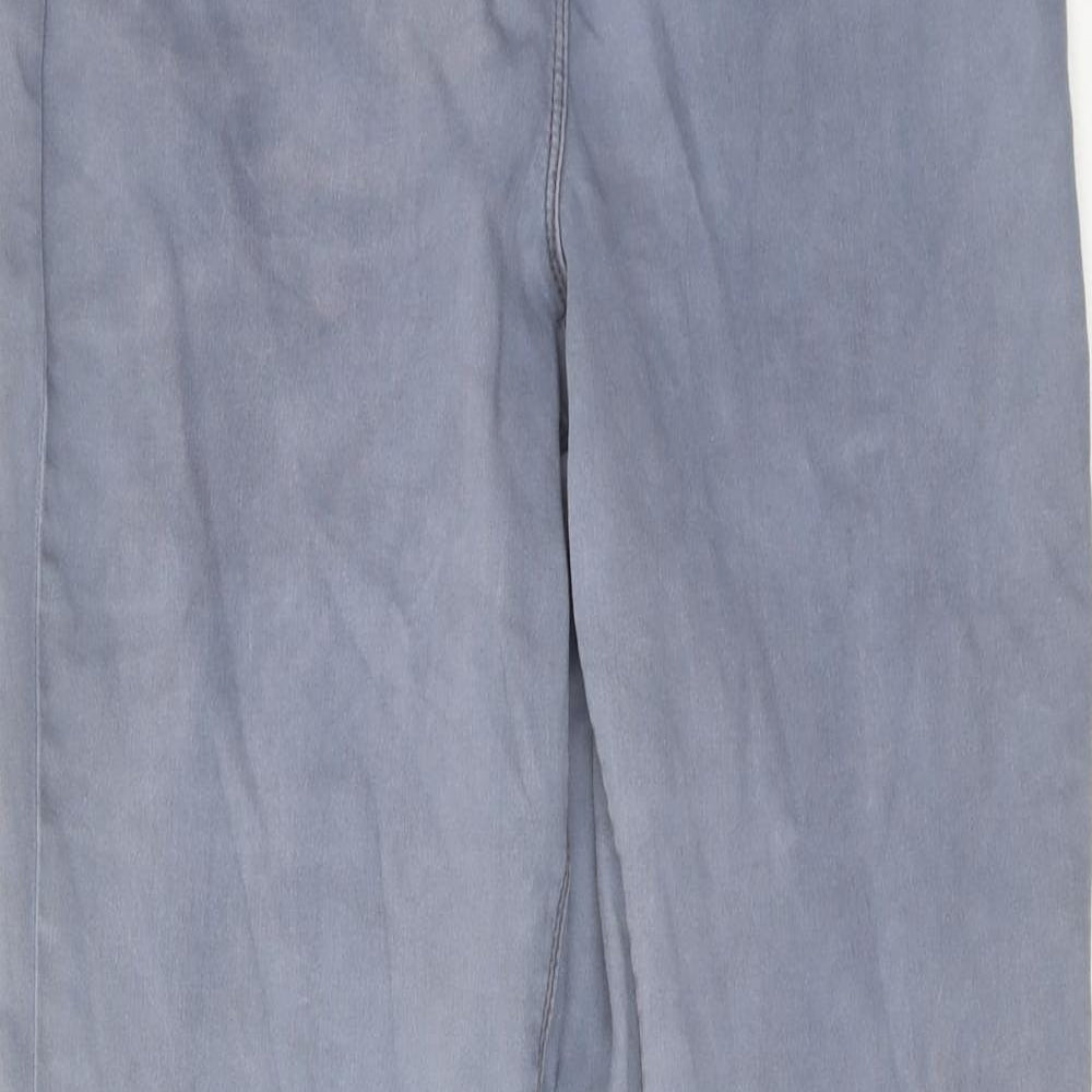 George Womens Grey Cotton Skinny Jeans Size 16 Regular Zip