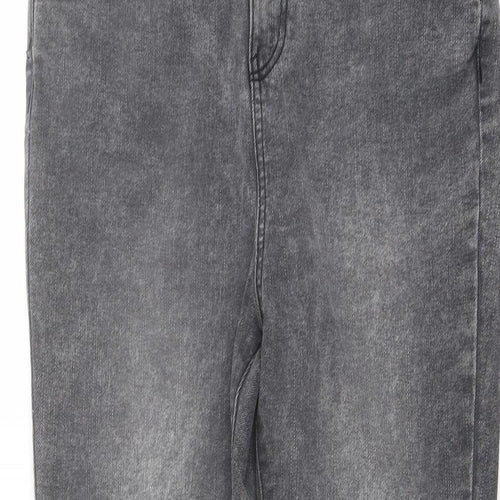 George Womens Grey Cotton Skinny Jeans Size 16 L28 in Regular Button