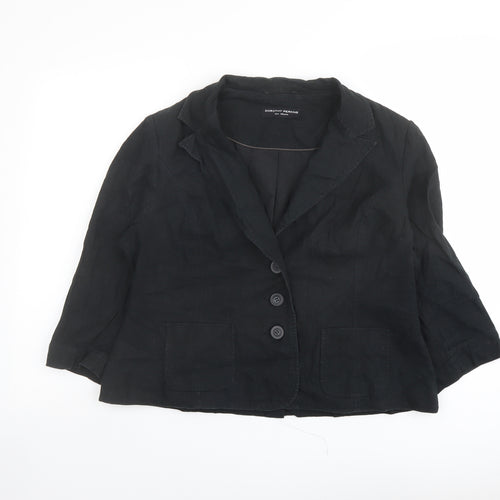 Dorothy Perkins Womens Black Jacket Blazer Size 18 Button
