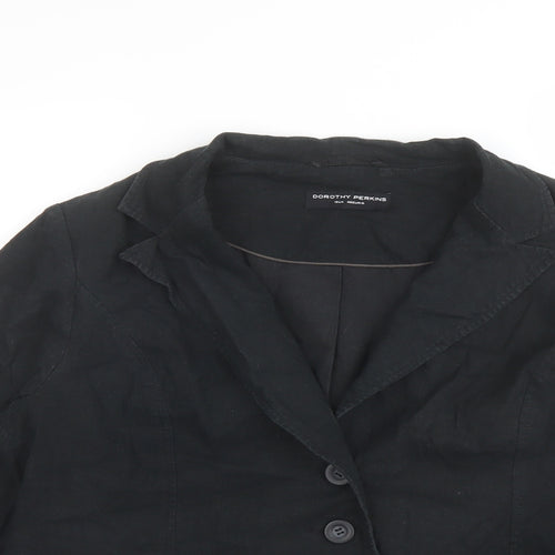 Dorothy Perkins Womens Black Jacket Blazer Size 18 Button