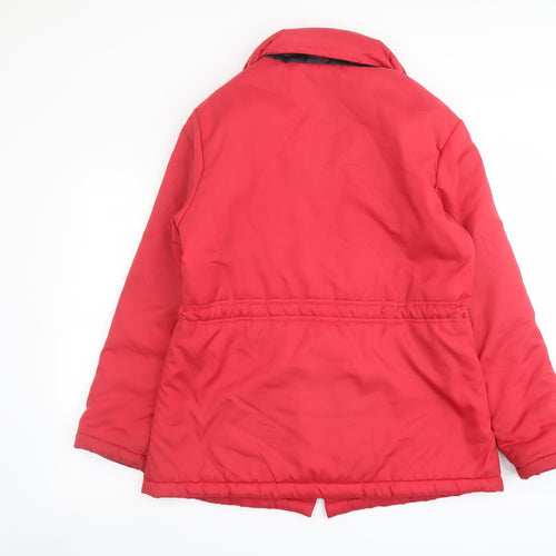 Anne De Lancay Womens Red Jacket Size M Zip