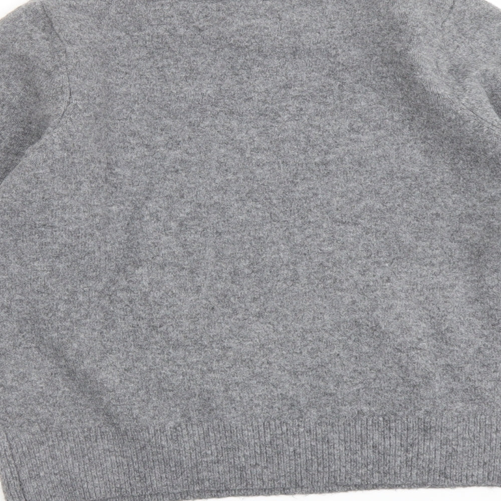 New Look Womens Grey Round Neck Polyester Pullover Jumper Size 12