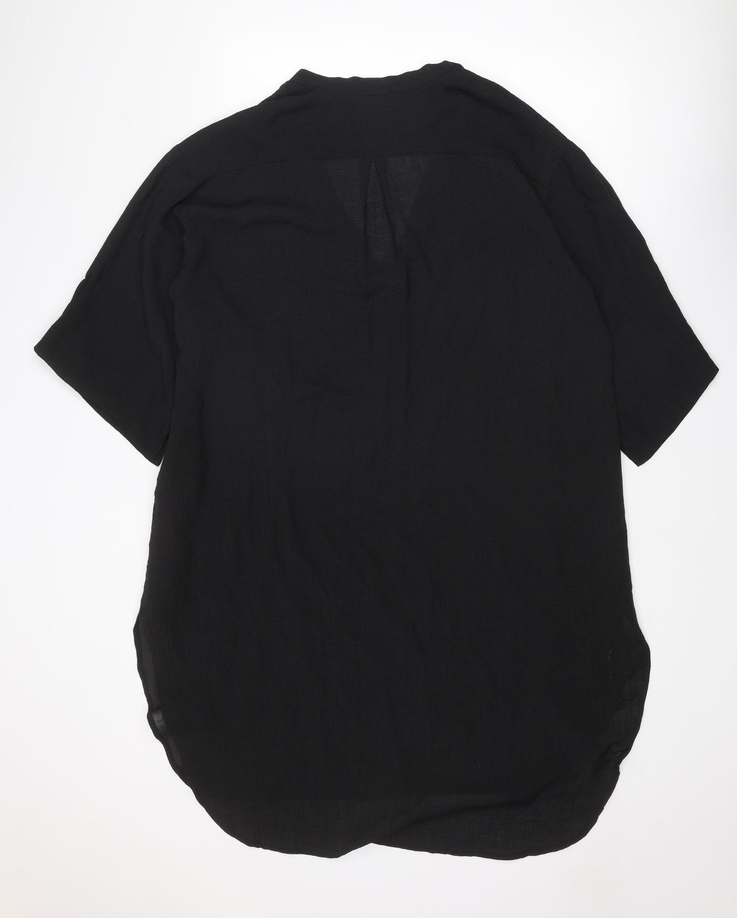 Hope by Nayna Mcintosh Womens Black Viscose Kaftan Size 14 V-Neck Pullover