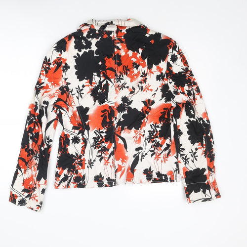 Steilmann Womens Multicoloured Floral Jacket Blazer Size 14 Button