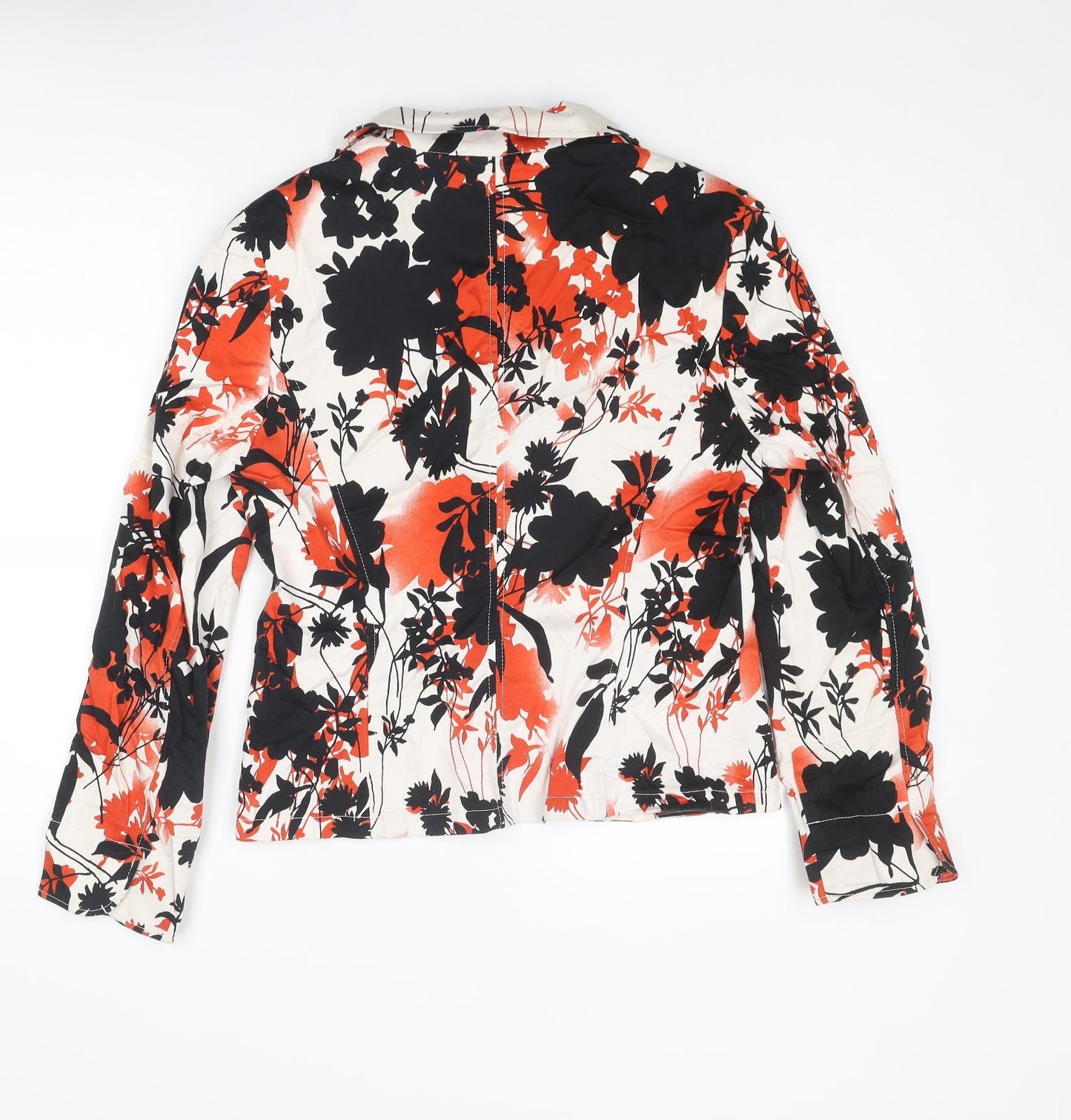 Steilmann Womens Multicoloured Floral Jacket Blazer Size 14 Button