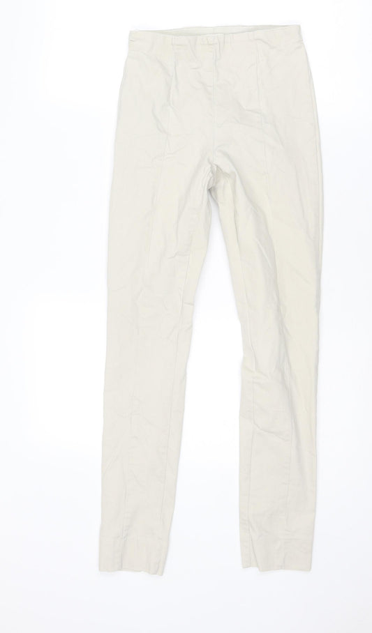 H&M Womens Beige Cotton Chino Leggings Size 6