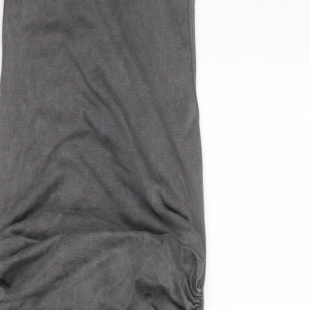 Zara Womens Grey Polyester Bodycon Size XS Round Neck Pullover - Size XS-S