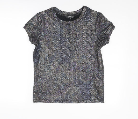 NEXT Womens Multicoloured Polyester Basic T-Shirt Size 10 Round Neck