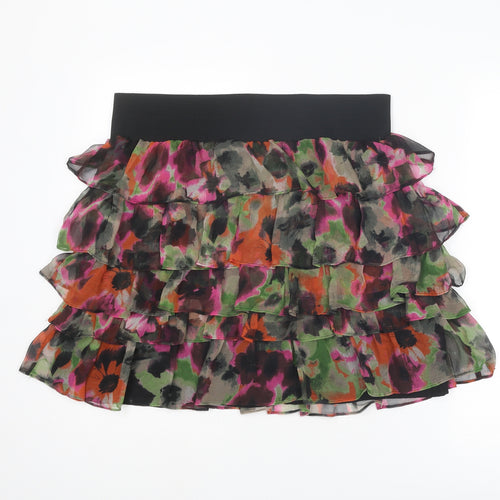 NEXT Womens Multicoloured Geometric Polyester Skater Skirt Size 14
