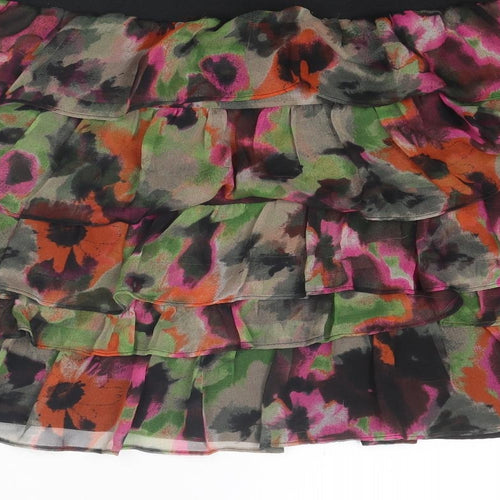 NEXT Womens Multicoloured Geometric Polyester Skater Skirt Size 14