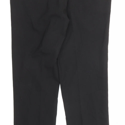 River Island Mens Black Polyester Dress Pants Trousers Size 30 in L30 in Regular Zip