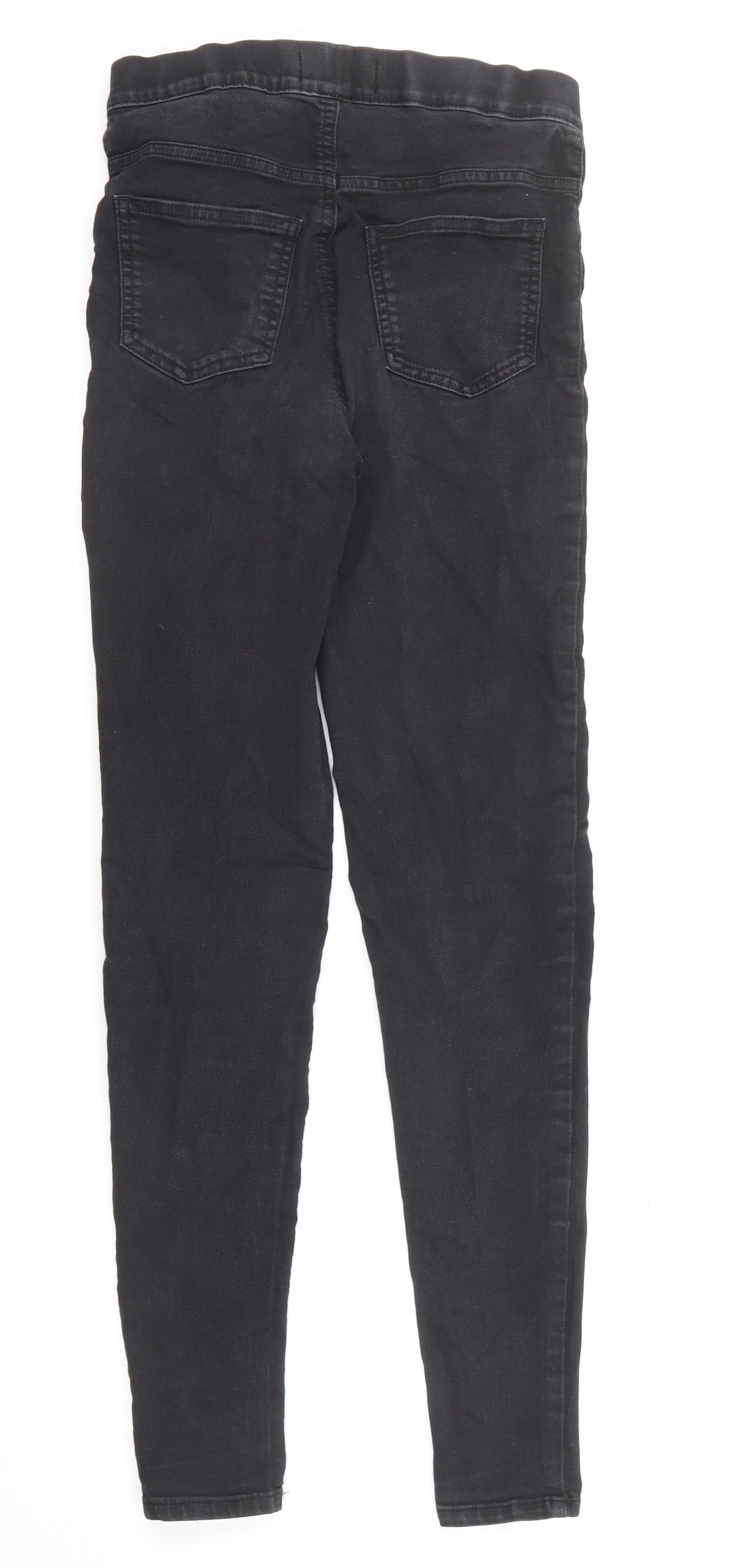 Marks and Spencer Womens Black Cotton Jegging Jeans Size 8 L29 in Regular