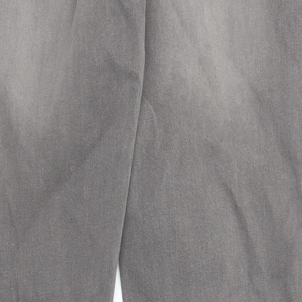 Maniere De Voir Womens Grey Cotton Skinny Jeans Size 10 L30 in Regular Zip