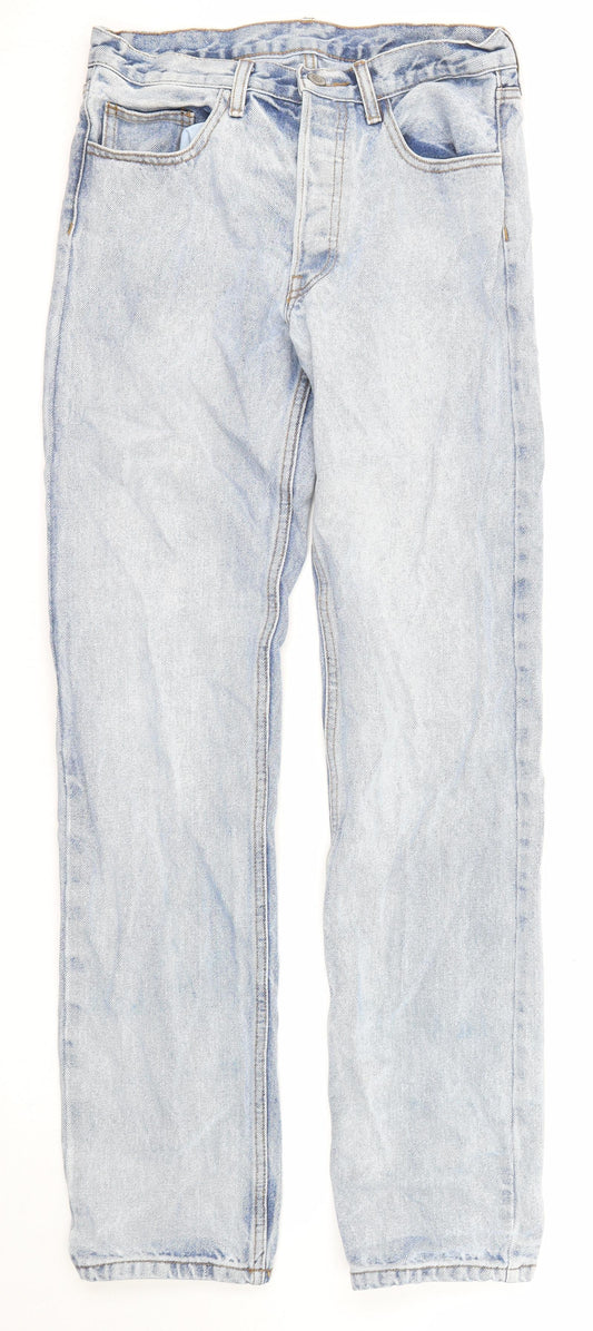 J.Galt Womens Blue Cotton Straight Jeans Size 27 in L32 in Regular Zip