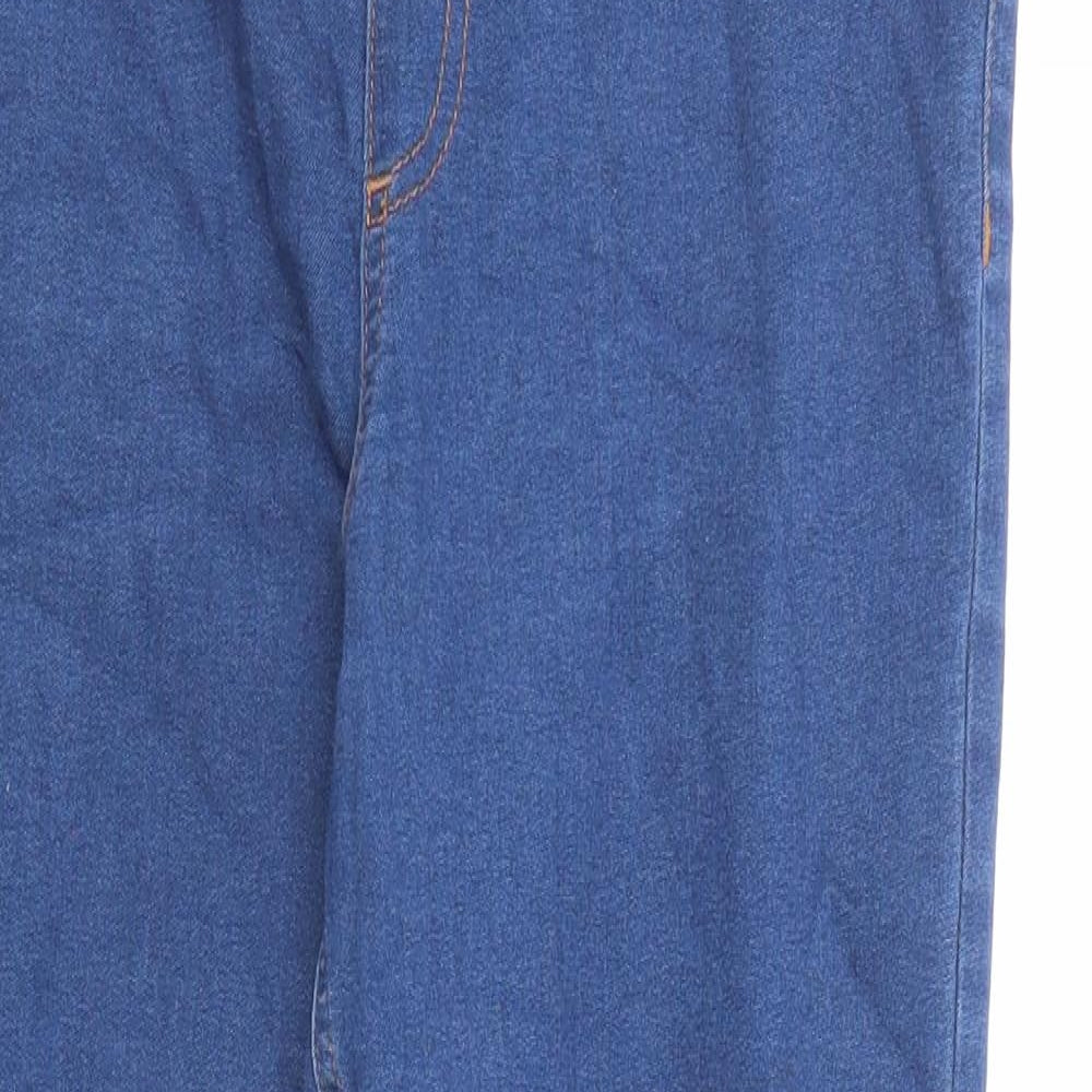 Marks and Spencer Womens Blue Cotton Jegging Jeans Size 12 L24 in Regular