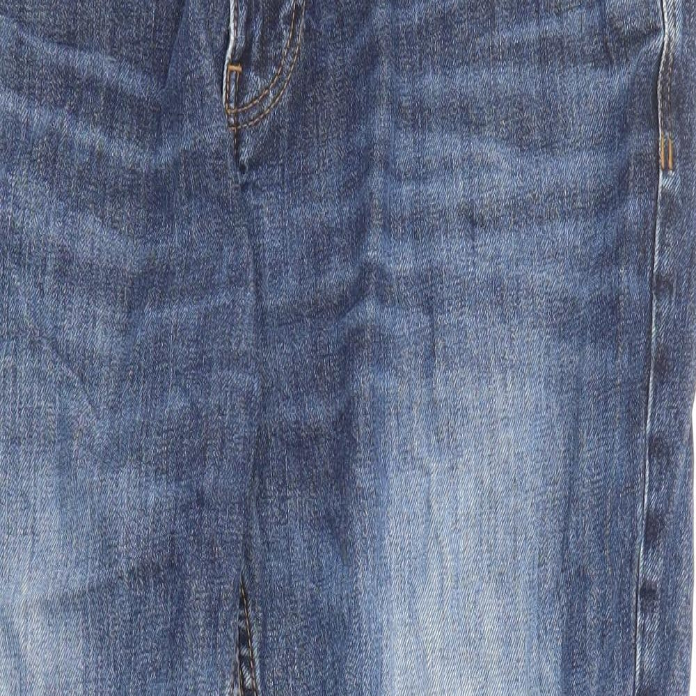 MANTARAY PRODUCTS Mens Blue Cotton Straight Jeans Size 36 in L26 in Regular Zip