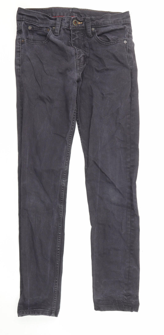 Levi's Mens Grey Cotton Skinny Jeans Size 28 in L32 in Regular Zip
