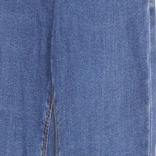 Missguided Womens Blue Cotton Skinny Jeans Size 8 L28 in Regular Zip