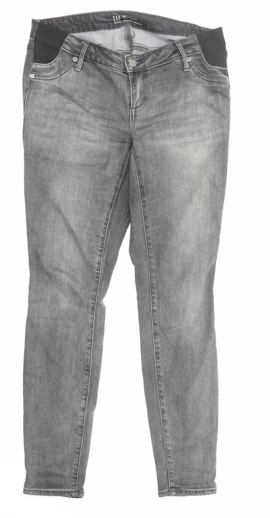 Gap Womens Grey Cotton Skinny Jeans Size 29 in L31 in Regular Zip