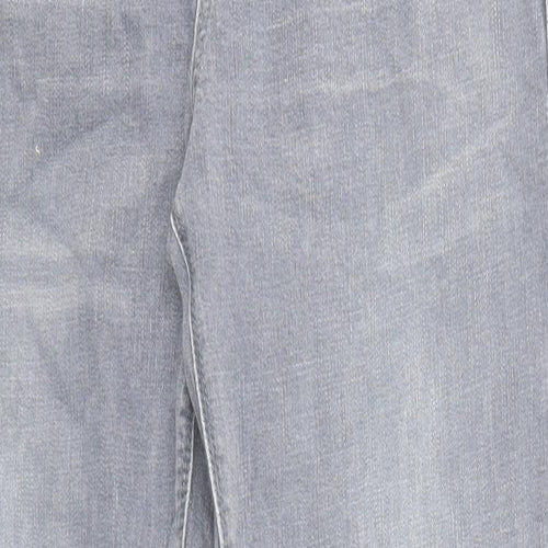 ASOS Mens Grey Cotton Skinny Jeans Size 32 in L32 in Regular Zip