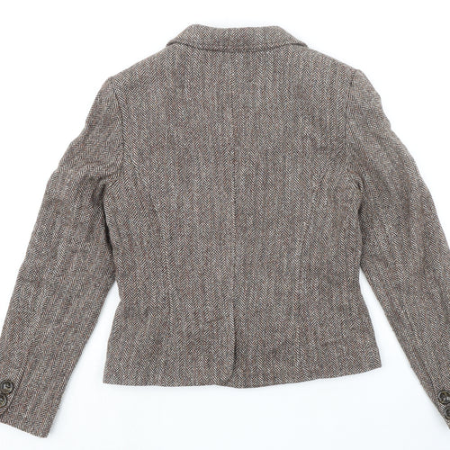 Per Una Womens Multicoloured Wool Jacket Blazer Size 10