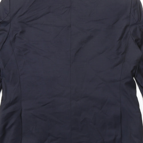 Howick Tailored Mens Blue Wool Jacket Suit Jacket Size 38 Regular