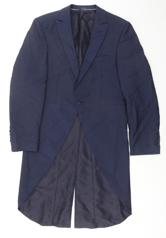 Mia Sposa Mens Blue Wool Jacket Suit Jacket Size 36 Regular - Morning Suit