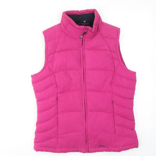 Joules Womens Pink Gilet Jacket Size 10 Zip