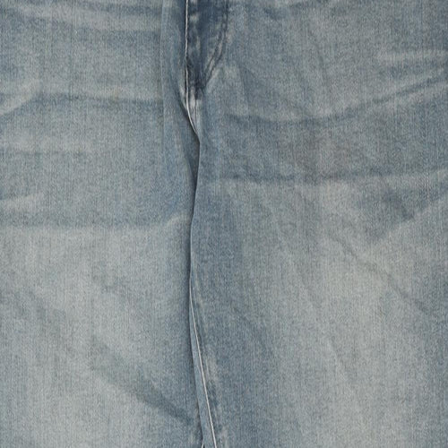 Mavi Jeans Mens Blue Cotton Straight Jeans Size 34 in L30 in Slim Zip
