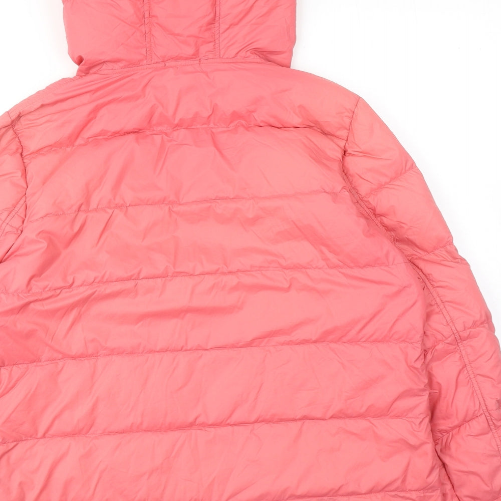 Fat Face Womens Pink Puffer Jacket Jacket Size 16 Zip
