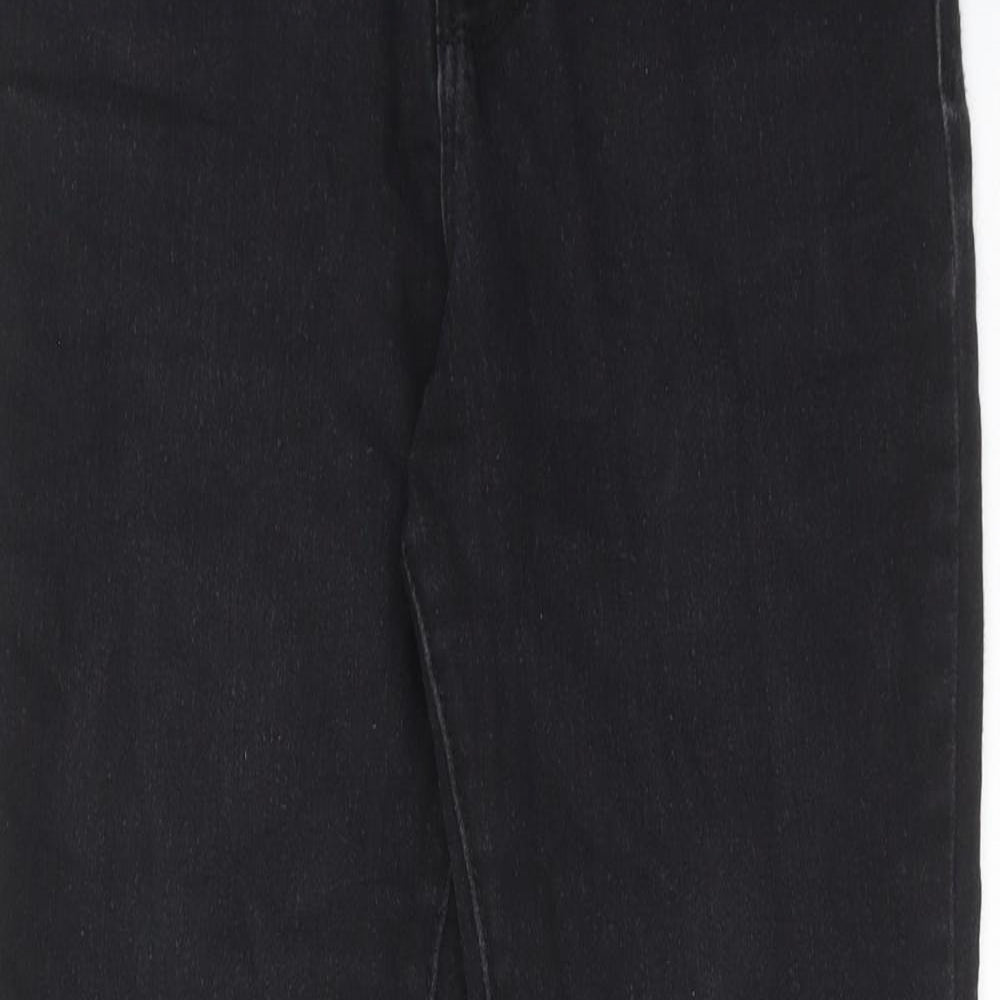 Denim & Co. Womens Black Cotton Skinny Jeans Size 12 L29 in Regular Zip