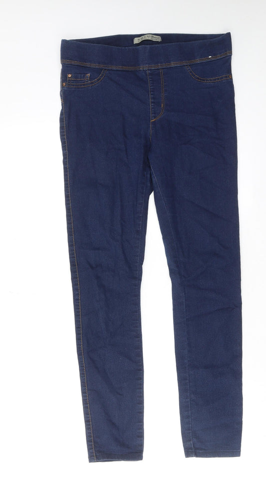 Denim & Co. Womens Blue Cotton Skinny Jeans Size 10 Regular