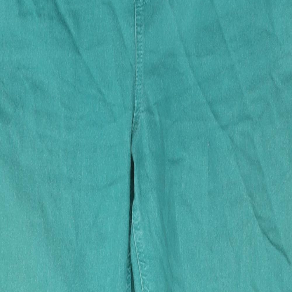 Marks and Spencer Womens Green Cotton Jegging Jeans Size 16 L28 in Regular