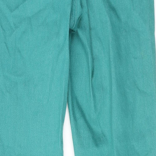Marks and Spencer Womens Green Cotton Jegging Jeans Size 16 L28 in Regular