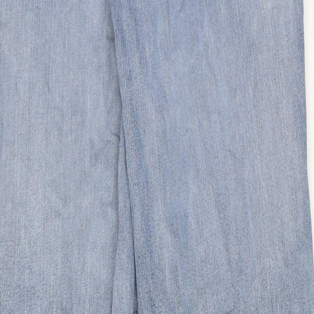 TU Mens Blue Cotton Straight Jeans Size 32 in L32 in Regular Zip