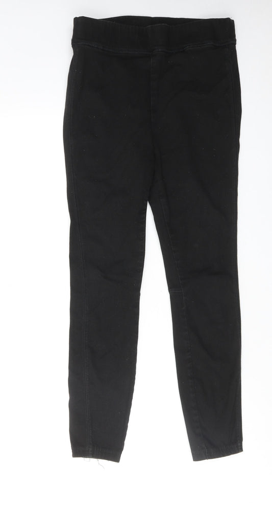 NEXT Womens Black Cotton Jegging Jeans Size 12 L27 in Regular