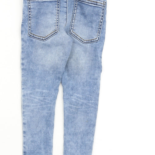 TU Boys Blue Cotton Skinny Jeans Size 3 Years Regular