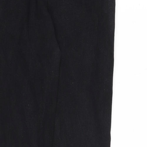 Marks and Spencer Womens Black Cotton Skinny Jeans Size 14 L30 in Slim Zip
