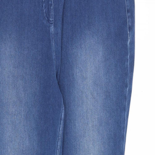 NEXT Womens Blue Cotton Jegging Jeans Size 20 L28 in Regular