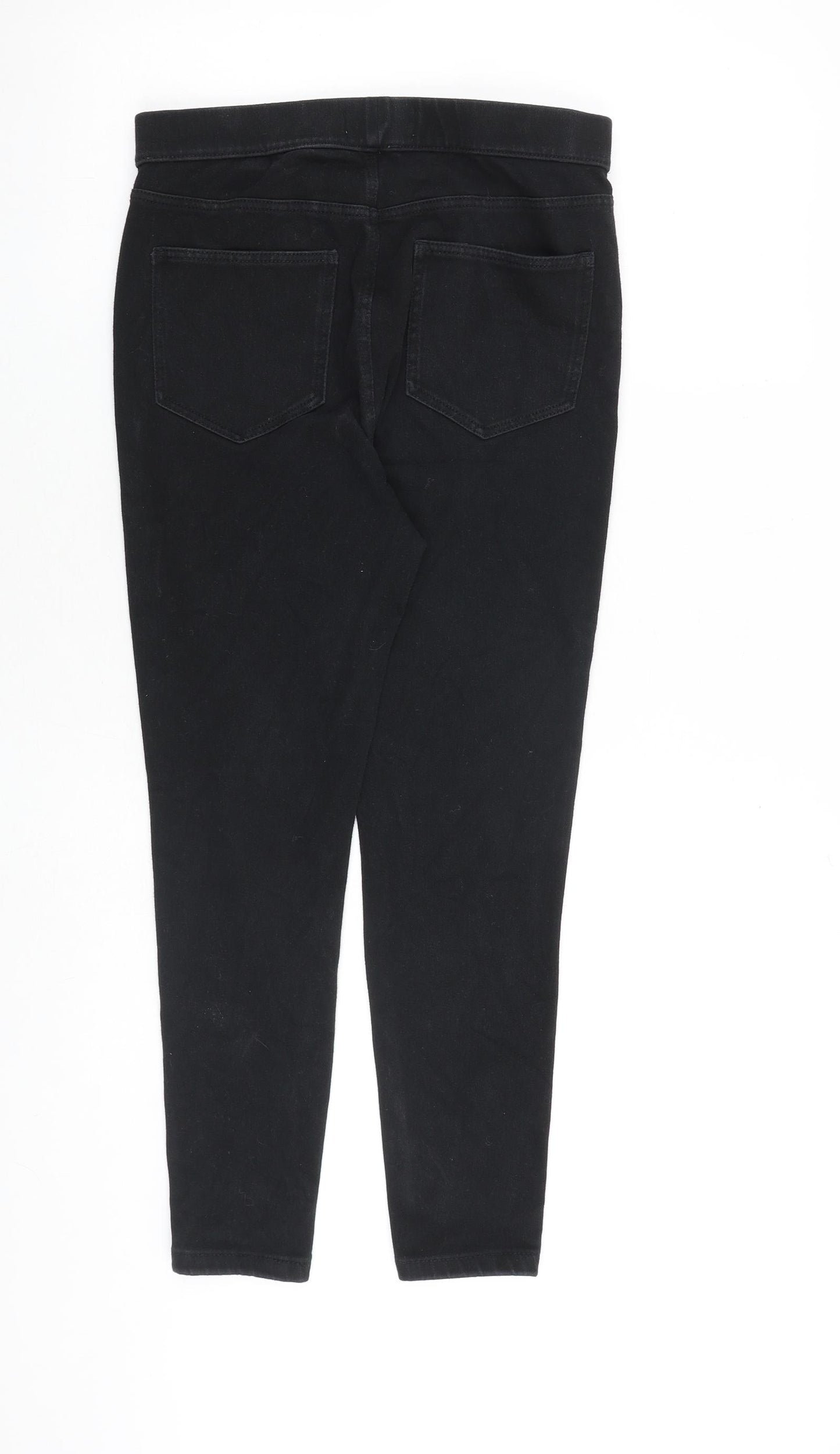 Marks and Spencer Womens Black Cotton Jegging Jeans Size 12 L26 in Regular