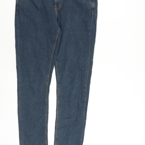 ASOS Mens Blue Cotton Skinny Jeans Size 32 in L32 in Regular Zip