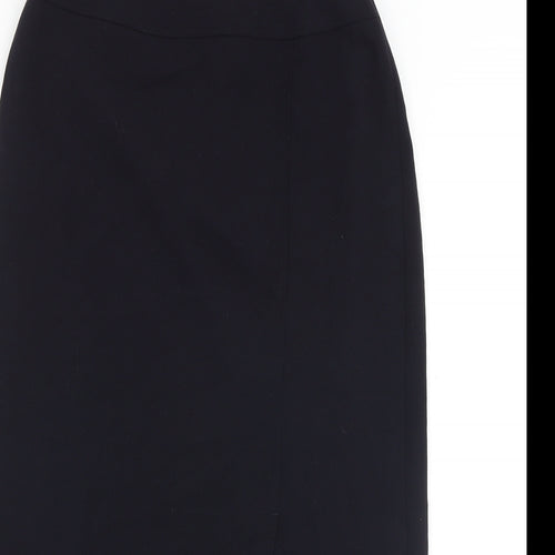 NEXT Womens Black Polyester Straight & Pencil Skirt Size 12 Zip